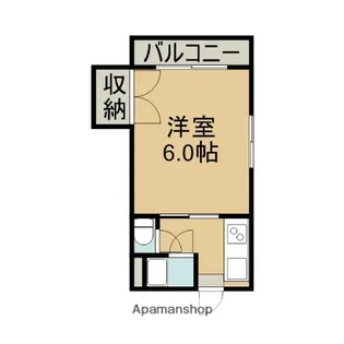 アパートメント草牟田【101号室】の間取り