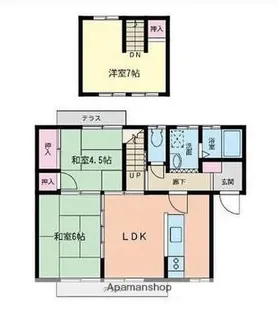 コーポカトレア【201号室】の間取り