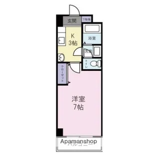 グランデイジ山之口【3階】の間取り