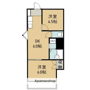 サンハイツ新栄【601号室】の間取り