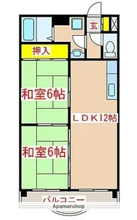 サンハイツ新栄【708号室】の間取り