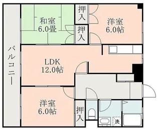 メルベーユ田上【305号室】の間取り