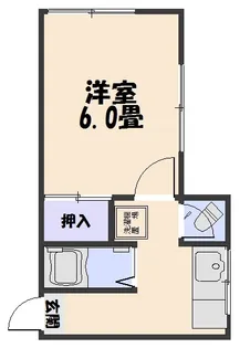 上園アパート【203号室】の間取り
