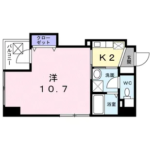 クレスト呉服町【4階】の間取り