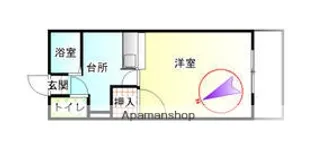 エーデルハイムK【102号室】の間取り