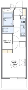 レオパレスコンパル唐湊 弐番館【3階】の間取り
