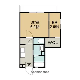 SUN SHINE葉月館【3階】の間取り