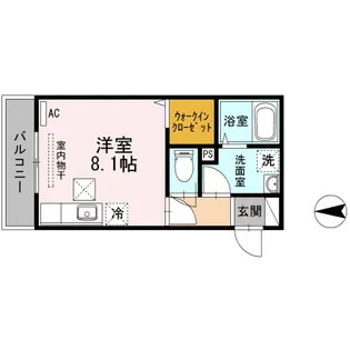 フェリーチェ西田【1階】の間取り