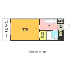 ラ・レジダンス・ド・ミディー【2階】の間取り