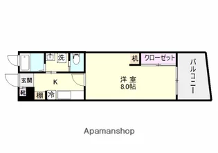 シュペール鴨池【2階】の間取り