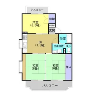 ビューヒルズ【3階】の間取り
