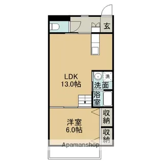 フェリーチェⅡ【302号室】の間取り