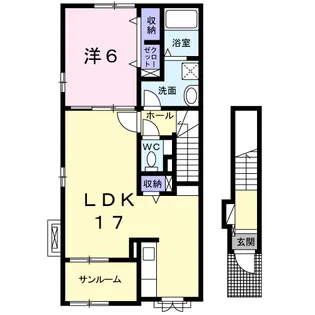 グラード【2階】の間取り