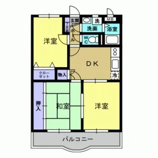 アメニティハウス藤元【3階】の間取り