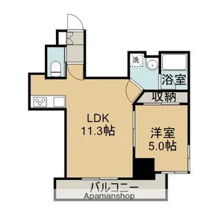 サンリブ鴨池【7階】の間取り