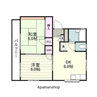 ガルダⅢ【201号室】の間取り