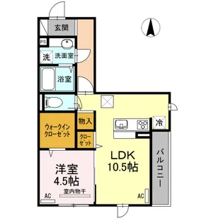 フェリシア【3階】の間取り