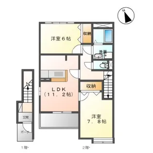 センチュリーカーサ 章【201号室】の間取り