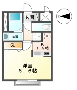 アルメール【202号室】の間取り