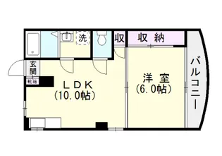 アビタシオン笹貫【2階】の間取り