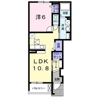 グレースTOKI【1階】の間取り