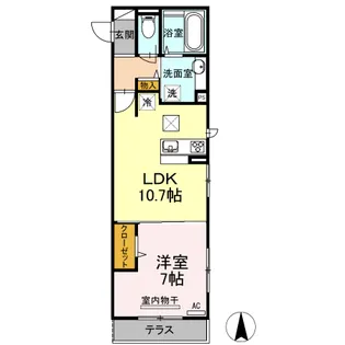 エルレープⅢ【3階】の間取り