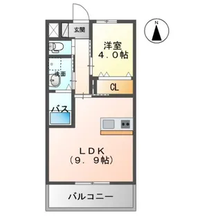 しあわせ荘【101号室】の間取り