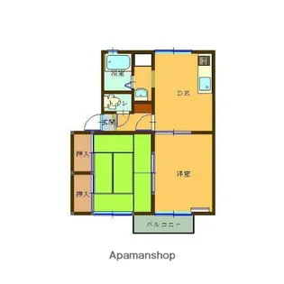 サンセジュール大塚A棟【201号室】の間取り