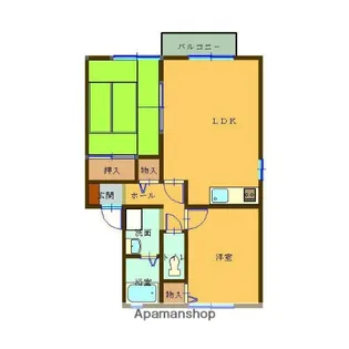 セジュール都【202号室】の間取り