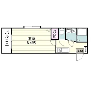 ティダ郡元【0503号室】の間取り