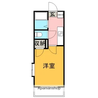 フルール山実【203号室】の間取り