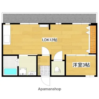 唐湊ハイツ【2階】の間取り