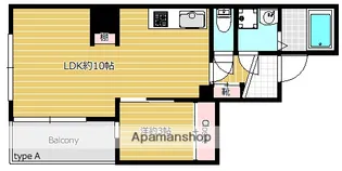 IRISSPIRA.BRIGHT A’S【7階】の間取り