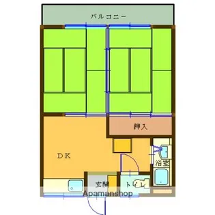 コーポラス重畠【103号室】の間取り