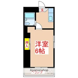 コーポ五番館【401号室】の間取り