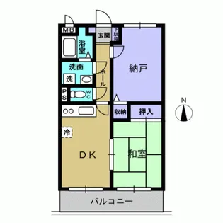 アネックス福元【201号室】の間取り