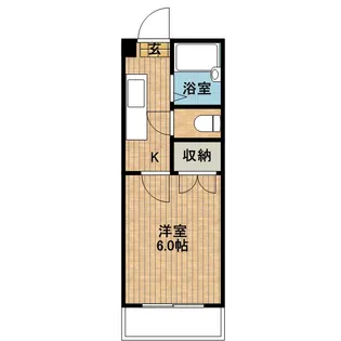 エントピア上荒田第2【8階】の間取り
