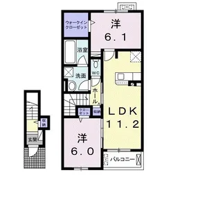 サントマリー・ド・ラメール Ⅶ【2階】の間取り