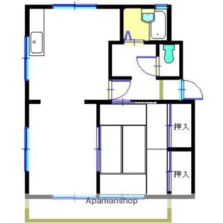 FRファミールB【2階】の間取り