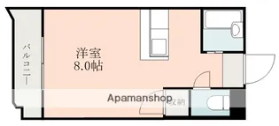 サンパティーク下荒田【5階】の間取り