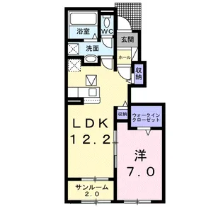 エタニティーラックⅢ【1階】の間取り