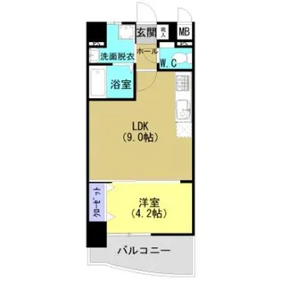 加治屋町MSH【7階】の間取り