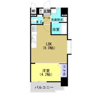 加治屋町MSH【705号室】の間取り