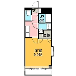 ブルーアイズ中央【8階】の間取り