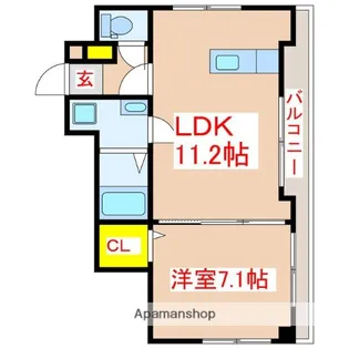 K.Mビル【4階】の間取り