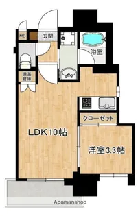 ロータス武之橋【5階】の間取り