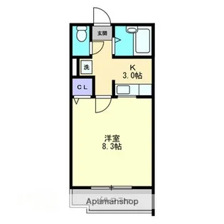 ボヌール武【306号室】の間取り