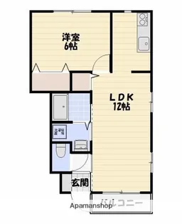 エルメゾン桜ヶ丘【1階】の間取り