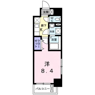 ルーカス 武之橋【7階】の間取り