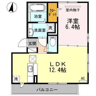 エスポワール 弐番館【1階】の間取り